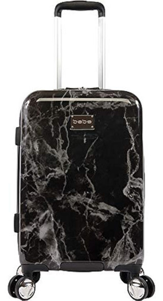 Equipaje Bebe Reyna Hardside Carry-on Spinner, Black Marble, 1