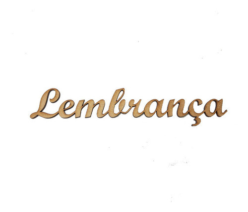 Pacote 10 Aplique Palavra Lembrança P/ Decoração 18cm Mdf 0