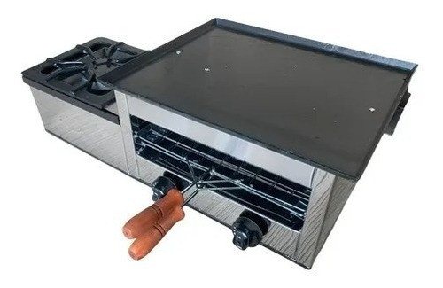 Chivitero A Gas Con Plancha, Gratinador Y Hornalla - F R 0