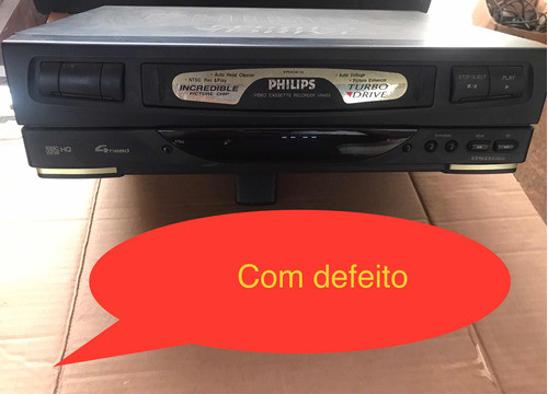 Video Cassete Philips Vr456 Com Defeito 0