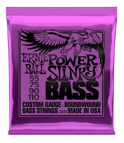 Encordado Para Bajo Ernie Ball 4 Cuerdas 55-110 Original 0