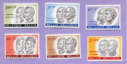 Sellos N° 1176 Al 1181 De Bélgica 0