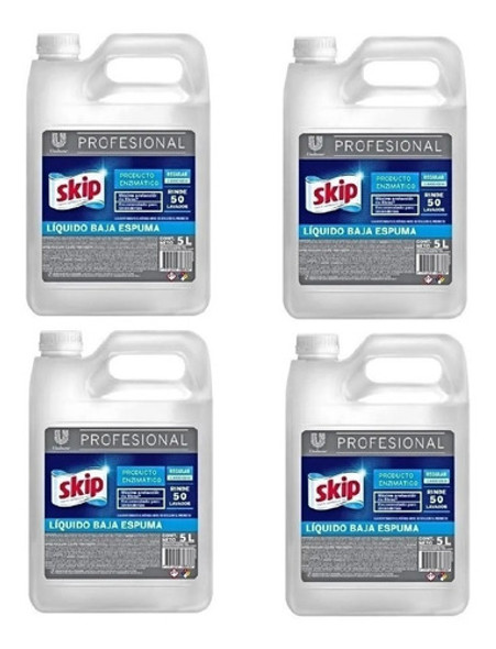 Jabón Skip Líquido 5 Litros Oferta Pack 4 Unidades 1 Jabón Skip Líquido 5 Litros Oferta Pack 4 Unidades 1