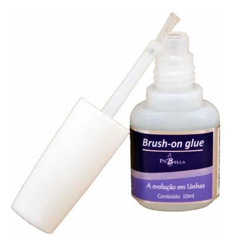 Cola Com Pincel De Tips, Postiça Extra Forte Unha 10ml 0