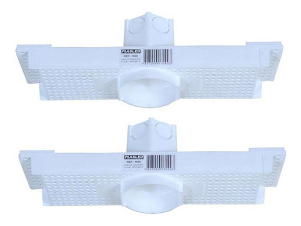 Kit 2 Caixa Passagem Embutir Spot Led Laje Plafon 5w Mr16 0