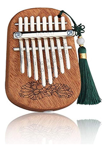 Gecko Kalimba Piano De Pulgar Portátil De Madera De Caoba, P 0