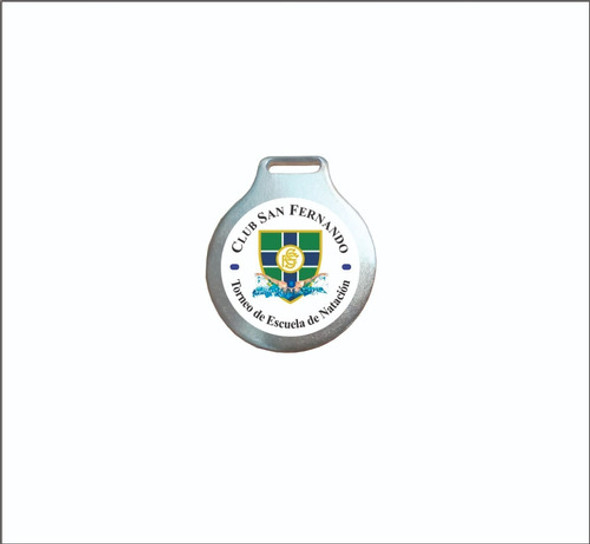 Medallas X 100,  Con Sticker Vinílico A Todo Color. 1