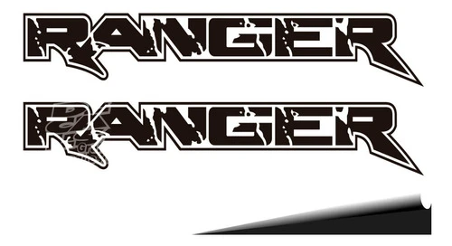 Calco Ford Ranger Tipografía Raptor 1,18mts Largo Juego 0