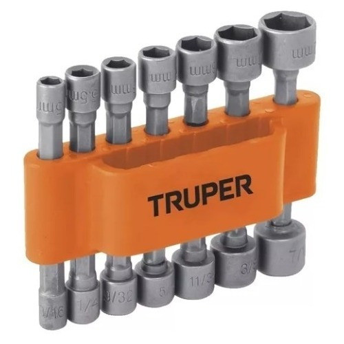 Juego Dados 14 Piezas Tubos Milimetrico Pulgada Truper 12844 0
