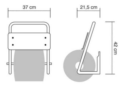 Porta Rollo Pared Bobina Industrial 400mt Bco Dispenser Prem 1