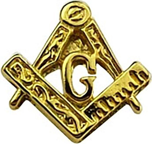 Pin Escuadra Y Compás Trab. Calado Grande - Masón, Masonería 0