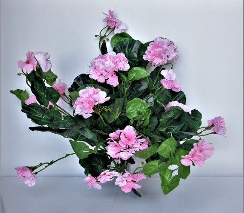 Dos  Geranios Plantas Artificiales . Regalosdeco 0