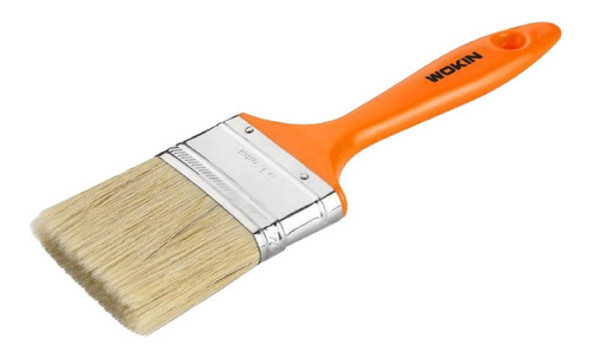 Pincel Plano Cerda Blanca N 30 Profesional Pintor Wokin 0