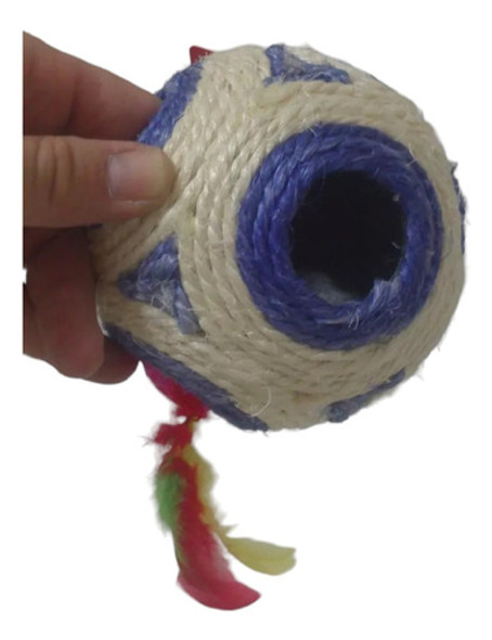Juguete Para Gato Pelota Rascadora Con Cascabel Interno 1 Juguete Para Gato Pelota Rascadora Con Cascabel Interno 1