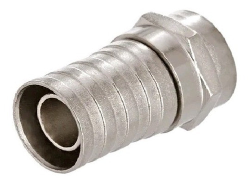 Ficha Conector Para Rg 59 Con Pollera Tv Rg59 Coaxil 0