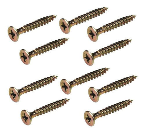 Tornillo Fix 4.5 X 20 Caja De 500 Unidades Madera Dorado 1