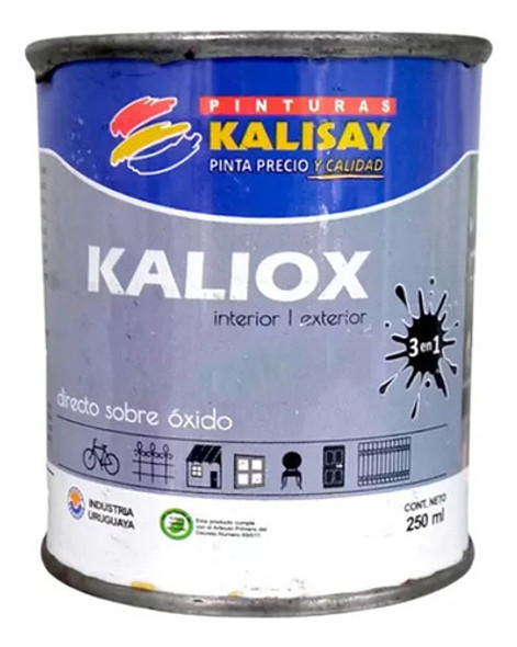 Esmalte Sintetico Directo Sobre Oxido Kaliox Forja 1/4lt 0