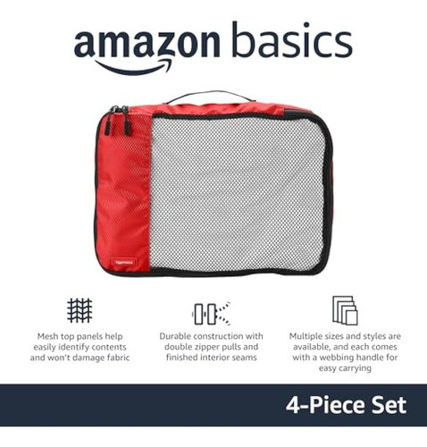 Amazon Basics Juego De 4 Cubos De Embalaje Para 1
