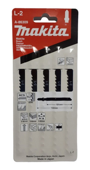 Hojas De Sierra  Caladora Makita A-86309 Corte Rápido 0 Hojas De Sierra  Caladora Makita A-86309 Corte Rápido 0