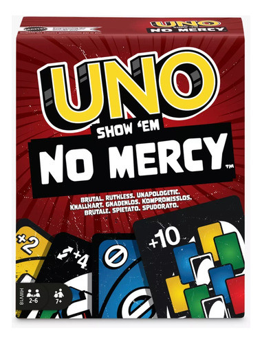 Juego De Cartas Uno No Mercy  Fisica 0