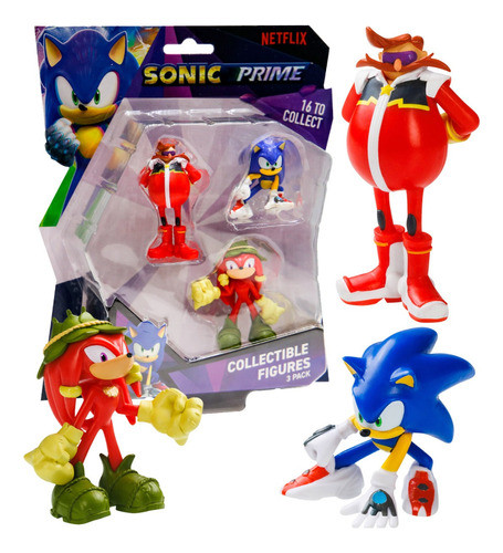 Figuras Coleccionables X3 Sonic Prime Caffaro Son2020 0