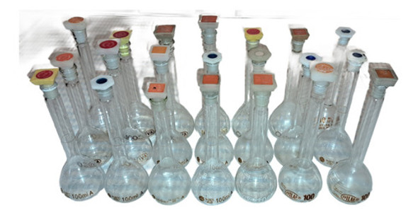 Matraz 100ml Varias Marcas, Clase A, Aforado, Con Tapón 0