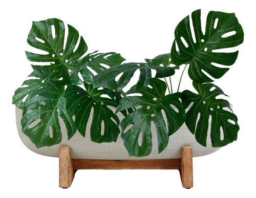 10 Hastes Artificiais Costela De Adão Para Criar Arranjos 0