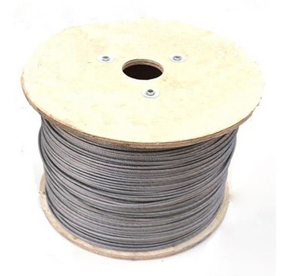 150mts Rollo De Cable Acero Galvanizado 5mm 6x19+1 0