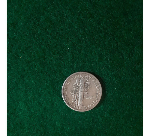 Moneda 1  Mercury Dime  1942 Plata 900 Ee. Uu. 0