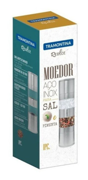 Molinillo Molino Sal Y Pimienta Salero Tramontina Acero Inox 1