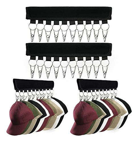 Organizadores De Gorras Colgante Con Clip Percheros  4u 0