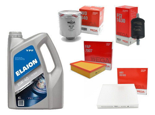 Kit Filtros Suran Fox Voyage Gol Trend 1.6 + Aceite 10w40 4l 0