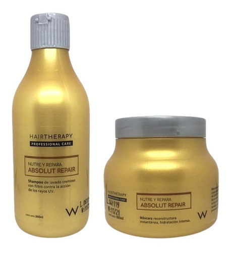 Shampoo + Máscara Absolut Repair 300ml - Hair Therapy 0