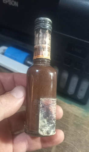 Botellita Antigua Miniatura Licor Crema Chocolate Peters 50c 1