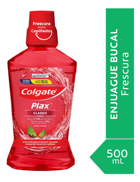 Pack X 24 Unid. Enjuague Bucal  Plaxclass 500 Ml Colgate Cr 0
