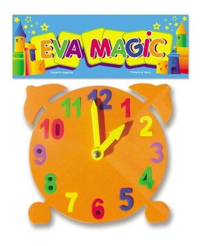 Reloj Goma Eva Rompecabezas Cotillon Regalo 0