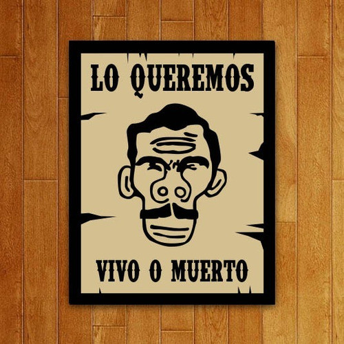 Placa Decorativa Séries - Lo Queremos Racha Cuca Procurado 0