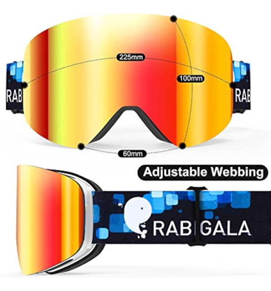 Rabigala Gafas De Esquí Para Snowboard Y Nieve, 1