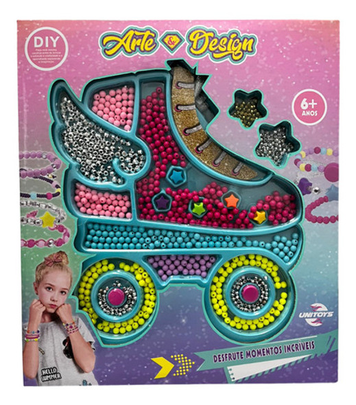 Kit Missangas Meninas Intermediário Arte E Design Unitoys 0