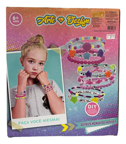 Kit Missangas Meninas Intermediário Arte E Design Unitoys 1