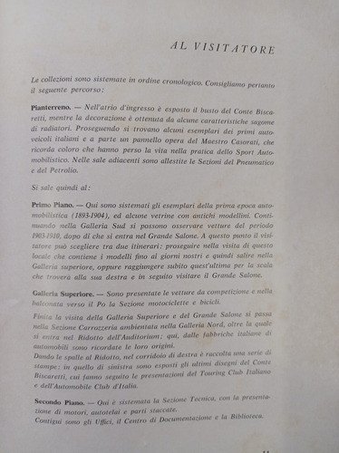 Museo Dell'automobile Carlo Biscaretti Di Ruffia Torino Cat. 1
