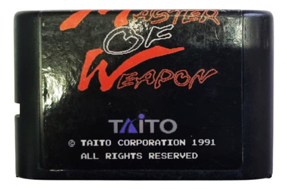 Cartucho Master Of Weapon | 16 Bits Retro - Local -mg- 0