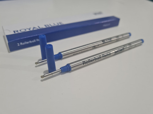 Refil Tinta Carga Azul Caneta Mont Blanc Rollerball Cartucho 1