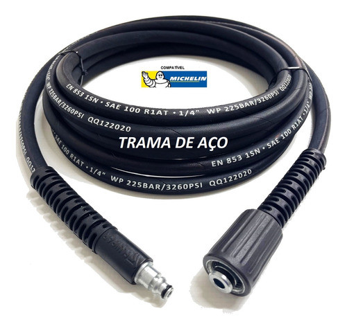 Mangueira 3mts Reforçada Lava Jato Pressão Michelin Mpx100 C 0