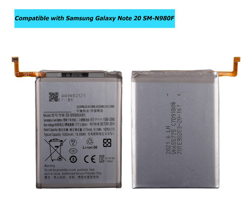 Bateria De Repuesto Para Samsung Galaxy Note 20 Sm-n980f 1