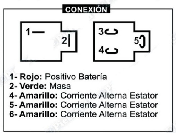 Regulador Voltaje Guerrero G 110 Dl Top. En Panther Motos 1