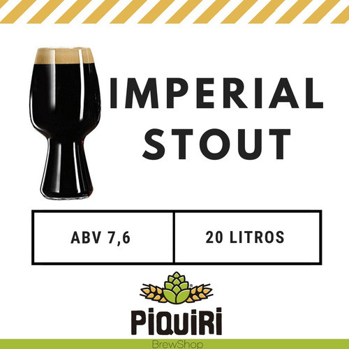 Kit Receitas Cerveja Artesanal 20l Imperial Stout 0