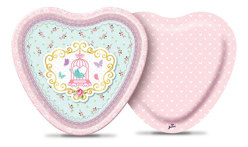 Prato De Papel Jardim 18cm Junco 8und 0