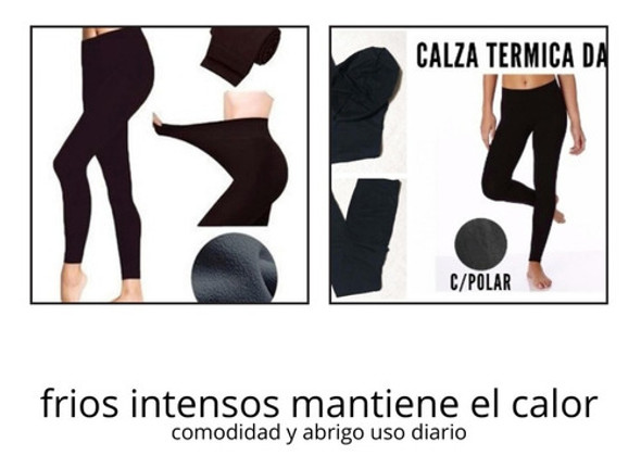 Calza Termica Dama 1ra Piel Frio Intenso Calidad Original 1