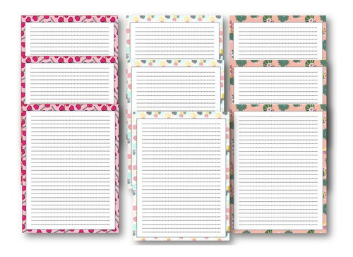 Pack De Hojas X3. Pdf, Para Imprimir (a4/a5).colores3 0